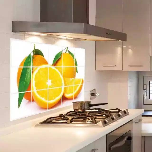 Stiker Dinding Dapur Wallpaper Anti Minyak Anti Air Tahan Panas 90 X 60 Shopee Indonesia