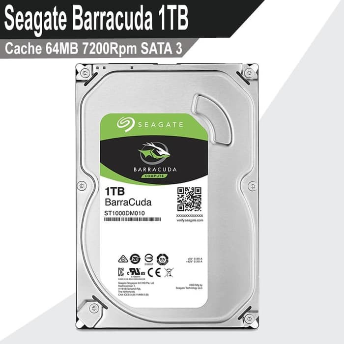 Seagate barracuda 1TB - HDD Hardisk Internal 3.5 inch For pc