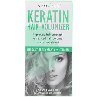 Neocell Keratin Hair Volumizer 60 Caps Vit Penumbuh Rambut Neocel