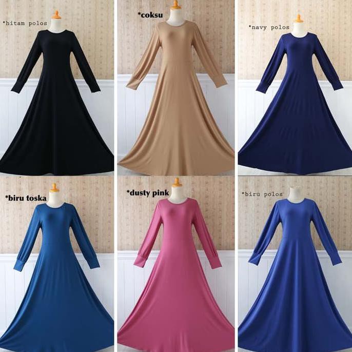 On Sale Gamis Jumbo Size Jersey Polos Premium Diskon