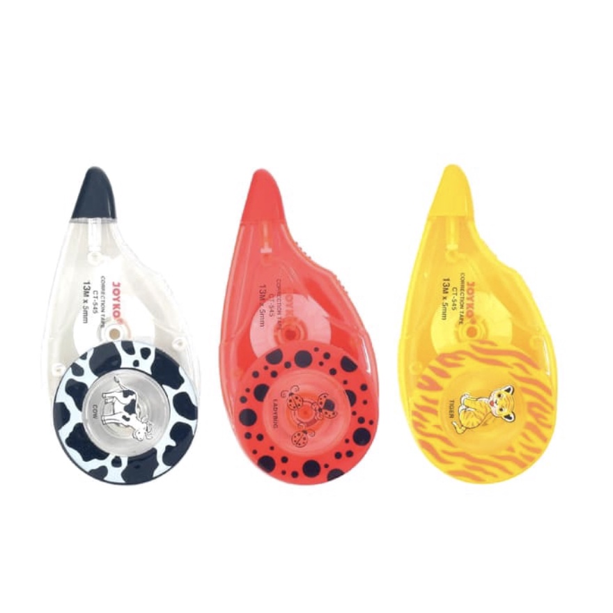 

CORRECTION TAPE JOYKO CT 545 PITA KOREKSI 13mx5mm TIP EX KERTAS LUSIN ECER GROSIR MURAH
