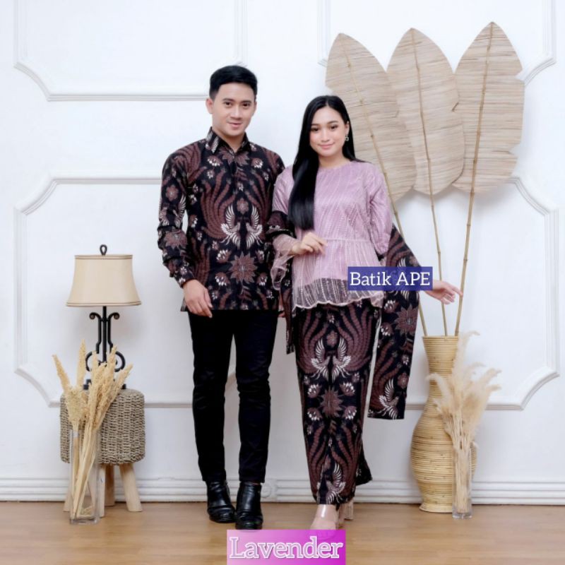 SARIMBIT KEBAYA JUMBO 3L MAURA COUPLE SANIA RUFFLE RNB BROKAT TILE ORIGINAL NDORO JOWI MODERN MURAH