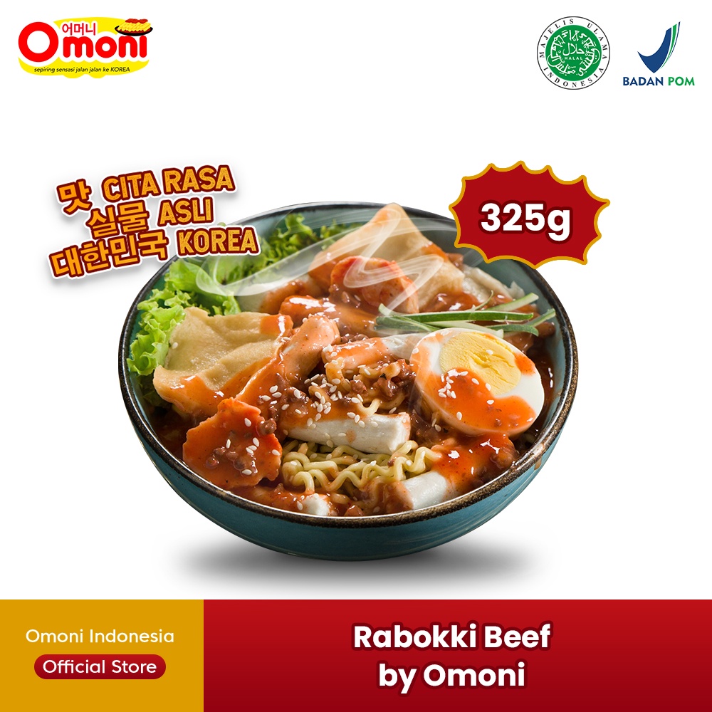 

Rabokki Beef Omoni 325g Halal / Rapokki / Rappoki