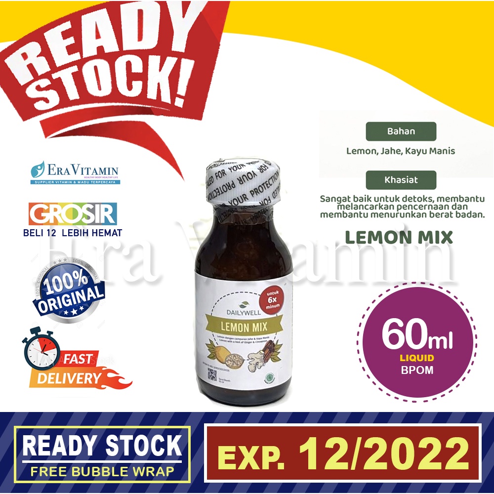 

DAILYWELL Sari Lemon Kayu Manis Jahe detox herbal diet 60ml daily well
