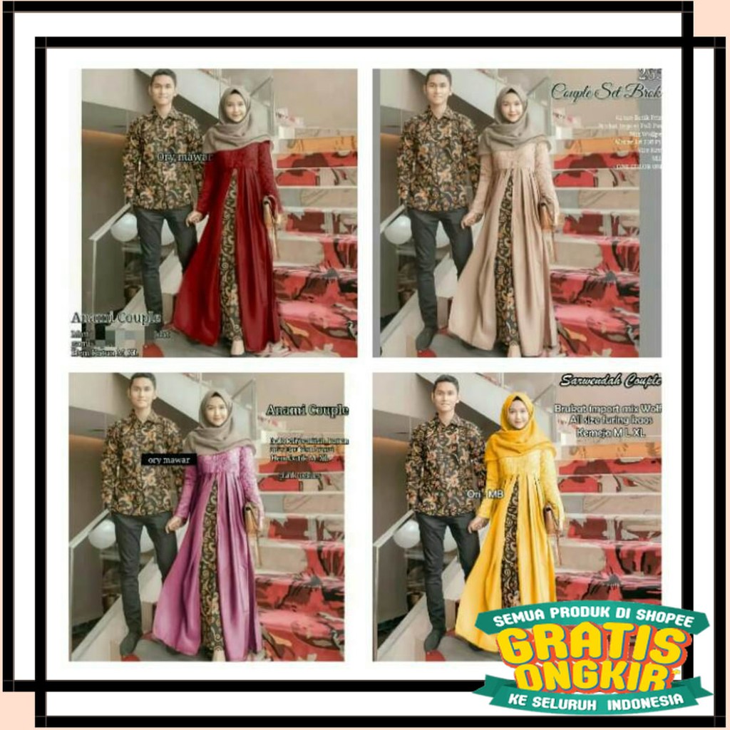 TERBARU TERMURAH TERKINI TERLARIS SEMARANG BAJU MURAH / Batik Couple NotoArto Batik IPNU-IPPNU