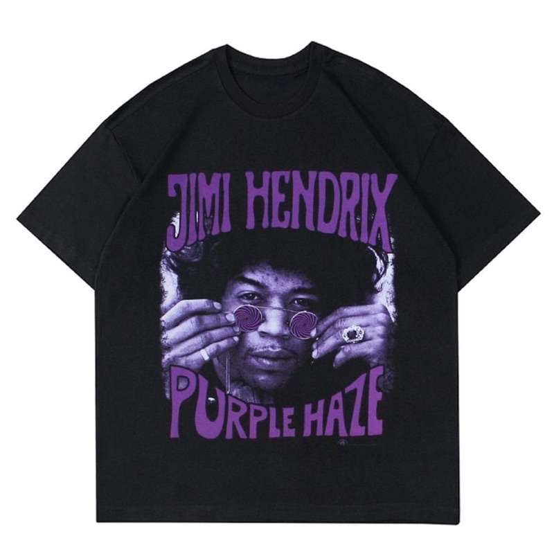 KAOS JIMI HENDRIX PURPLEHAZE VINTAGE | T-SHIRT JIMI HENDRIX OVERSIZE |BAJU JIMI HENDRIX HITAM OVERSI