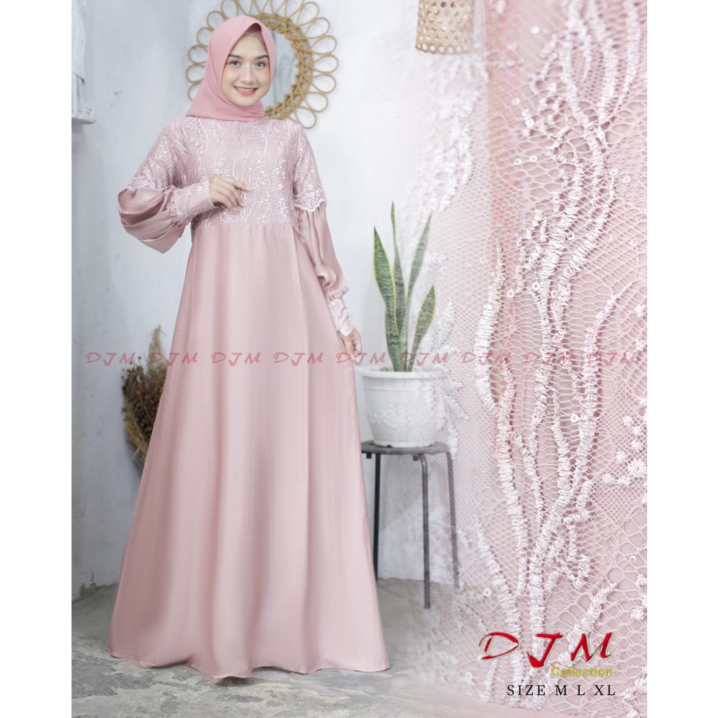 Permata Olshop / Kebaya Gamis Alisya DJM / Dress Pesta Kondangan / Baju Kebaya Modern Pesta / Baju Bridesmaid