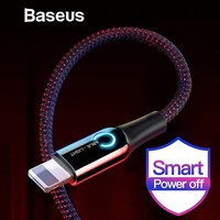 KABEL DATA LIGHTNING BASEUS AUTOMATIC POWER-OFF FAST CHARGING 2.4A