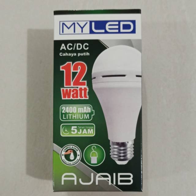 MYLED Lampu LED Emergency AC/DC 12 Watt