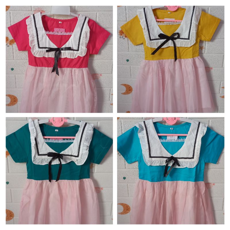 dres ala korea anak perempuan size 34567th
