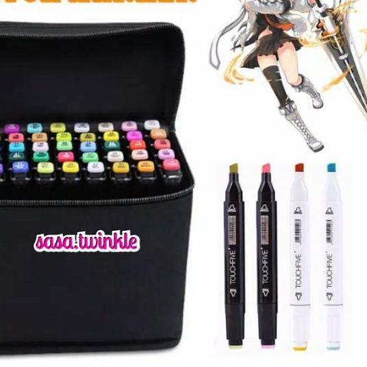 

HOT SALE|SQ11|Touchfive Twin Marker Colors Copic Marker Alkohol Base Sketsa Drawing Pen Brush Marker Finecolour .