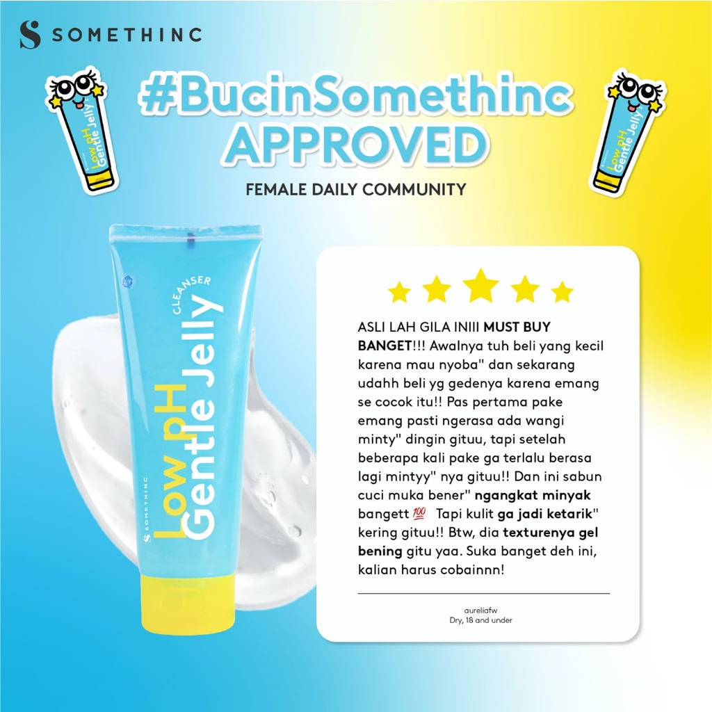 SOMETHINC Low pH Gentle Jelly Cleanser - Sabun Cuci Muka Semua Jenis Kulit