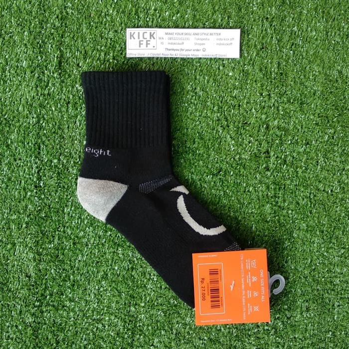 KAOS KAKI SEKOLAH/ KAOS KAKI OLAHRAGA ORTUSEIGHT RAPID SOCKS S - BLACK