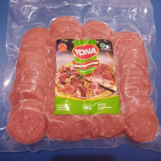 

Yona Beef pepperoni 500gr toping pizza