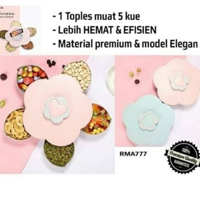 Toples buka mekar / toples bunga putar