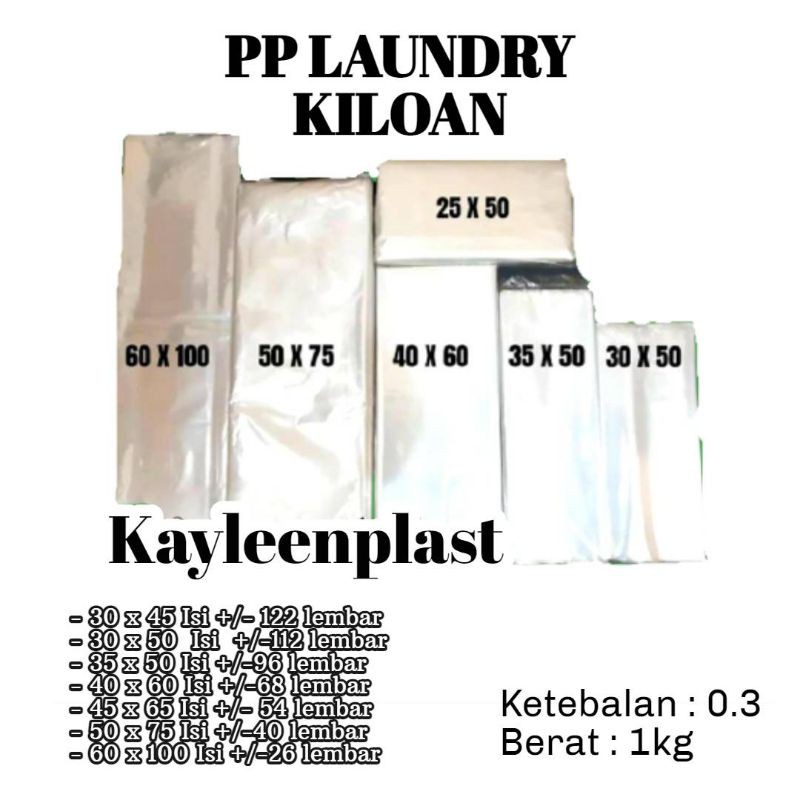 Plastik Laundry Kiloan PP Murni Paling Murah