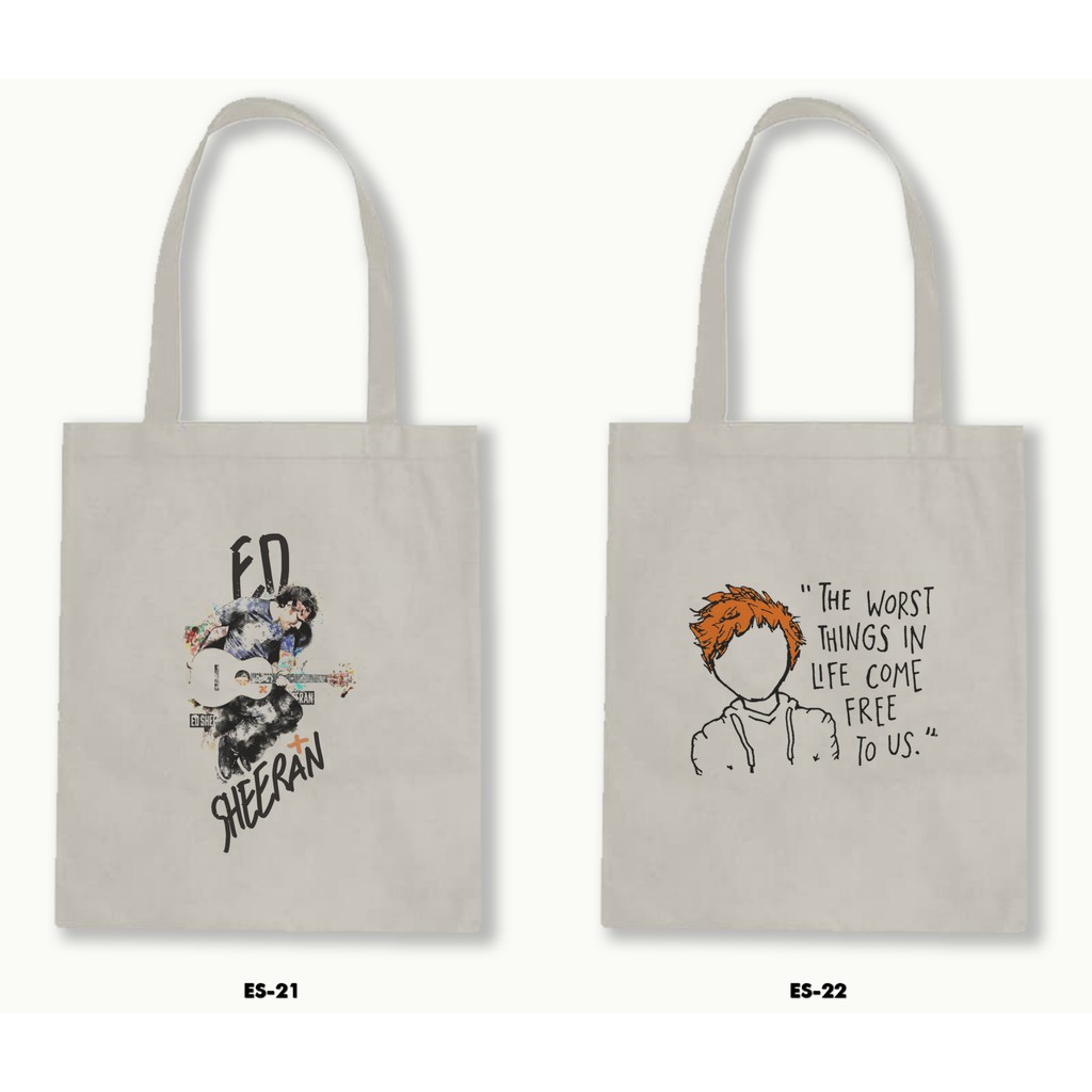 TOTE BAG BLACU - ED SHEERAN .02