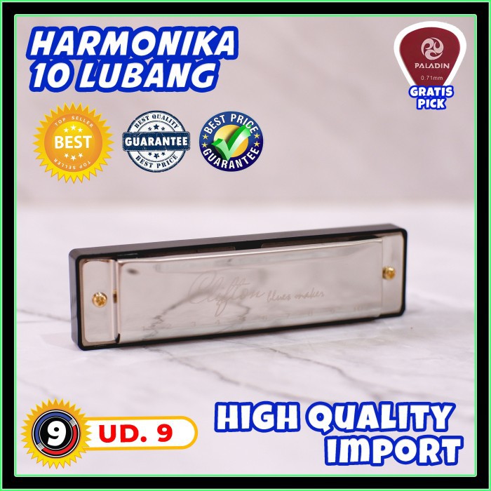 Harmonika 10 Lubang / Harmonika Nada C / 10 Holes
