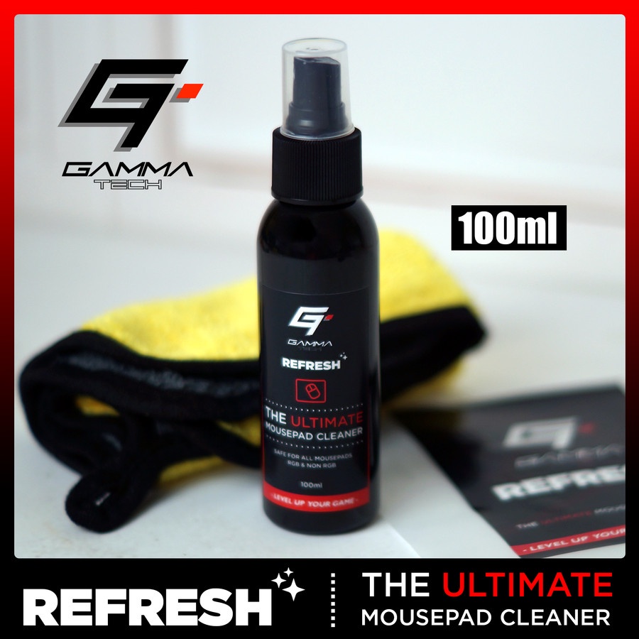 Mousepad Cleaner Gamma Tech REFRESH for RGB &amp; non RGB Gaming Mousepad