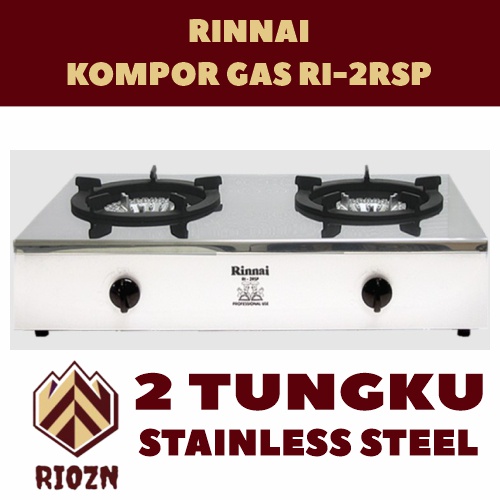 Rinnai Kompor Gas Komersial 2 Tungku Besar RI2RSP RI-2-RSP RI 2 RSP