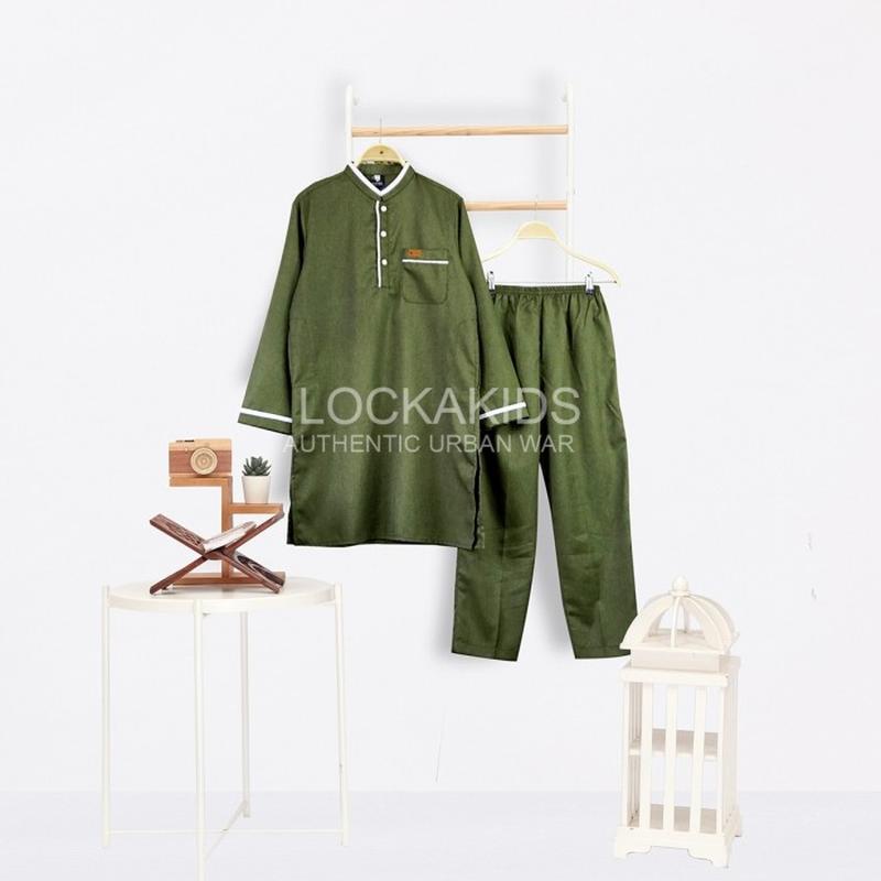 Setelan Baju Anak Sarcelko (Sarung Celana Koko) Ukuran S Baju Koko Setelan Anak Laki-Laki Kairo 8-14