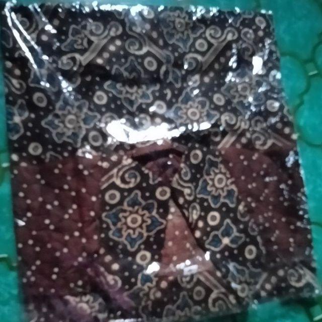Terbaru.. Hem Eksport Batik Pria Kerja Kantor Slimfit / Baju Cowok Modern - Hitam Casual