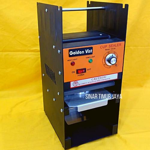 Mesin Cup Sealer Golden Vist D8. Mesin Press Gelas Minum 12 - 22 Oz