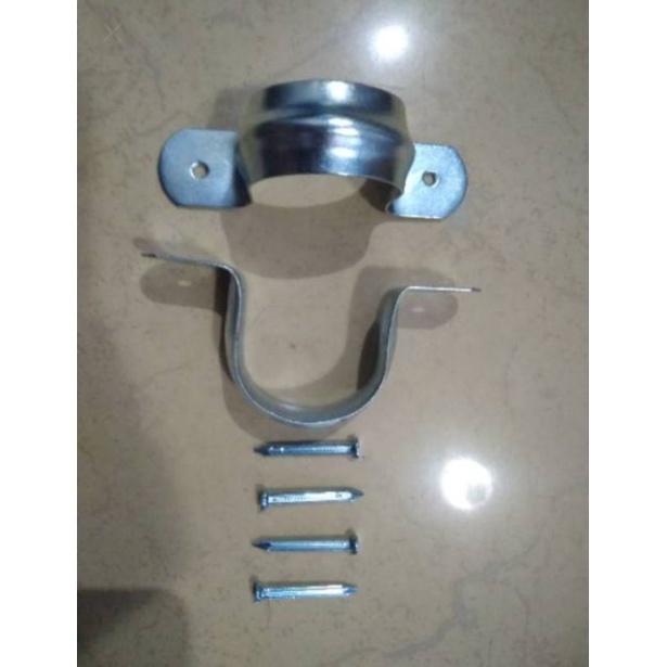 Klem Tiang Antena Include Paku Beton