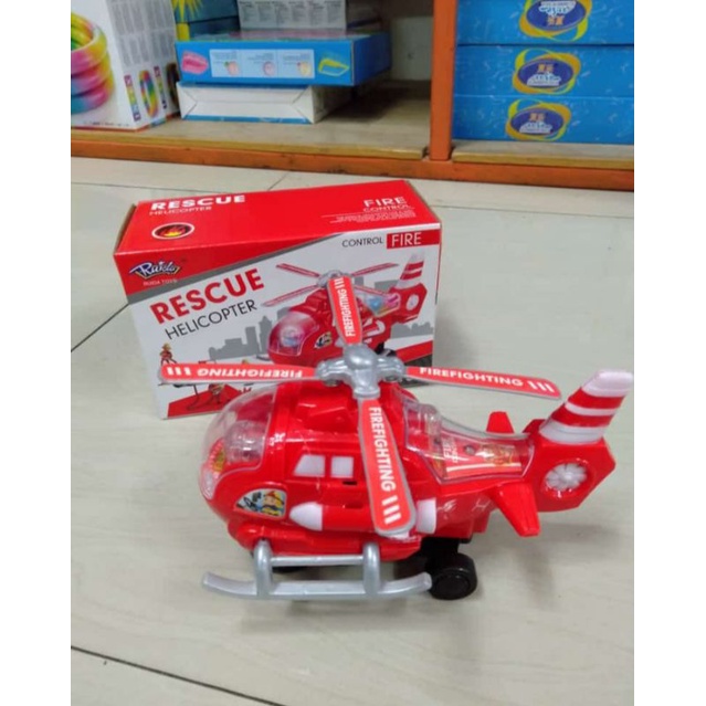 Mainan Helly Pemadam Kebakaran Helikopter PMK Helly Rescue 777-96