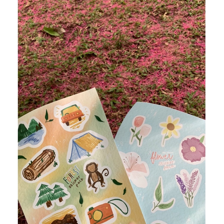 

Forest & Flower Sticker Set - Dekorasi Sticker Lucu Aesthetic Untuk Anak & Remaja | JOANICOLE