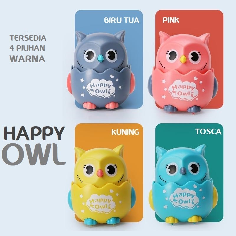 Mainan Happy Owl / Mainan Anak / Mainan Bayi / Mainan Burung Hantu / Mainan Burung Jalan