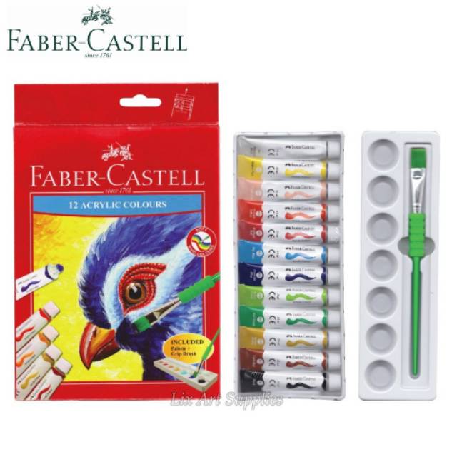 

Faber Castell 12 ACRYLIC COLOURS / cat acrylic