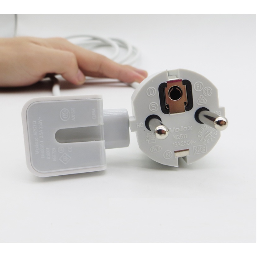 Steker Laptop Apple MagSafe AC Power Extension Cord EU Plug Duckhead