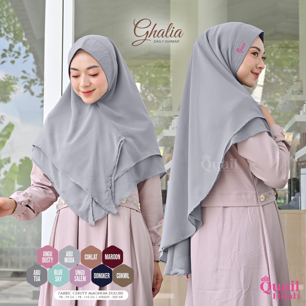 Ghalia Khimar Original Quail Hijab Khimar Daily Original Quail Ghalia Quail Hijab