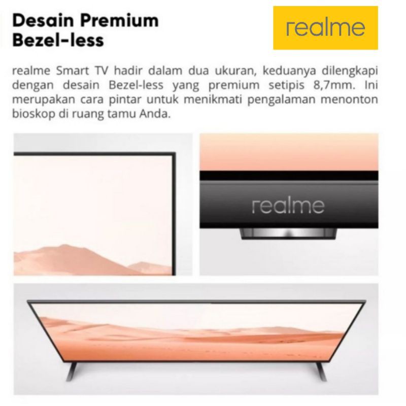 TV REALME 43 SMART ANDROID BEZEL LESS (LUAR MEDAN)