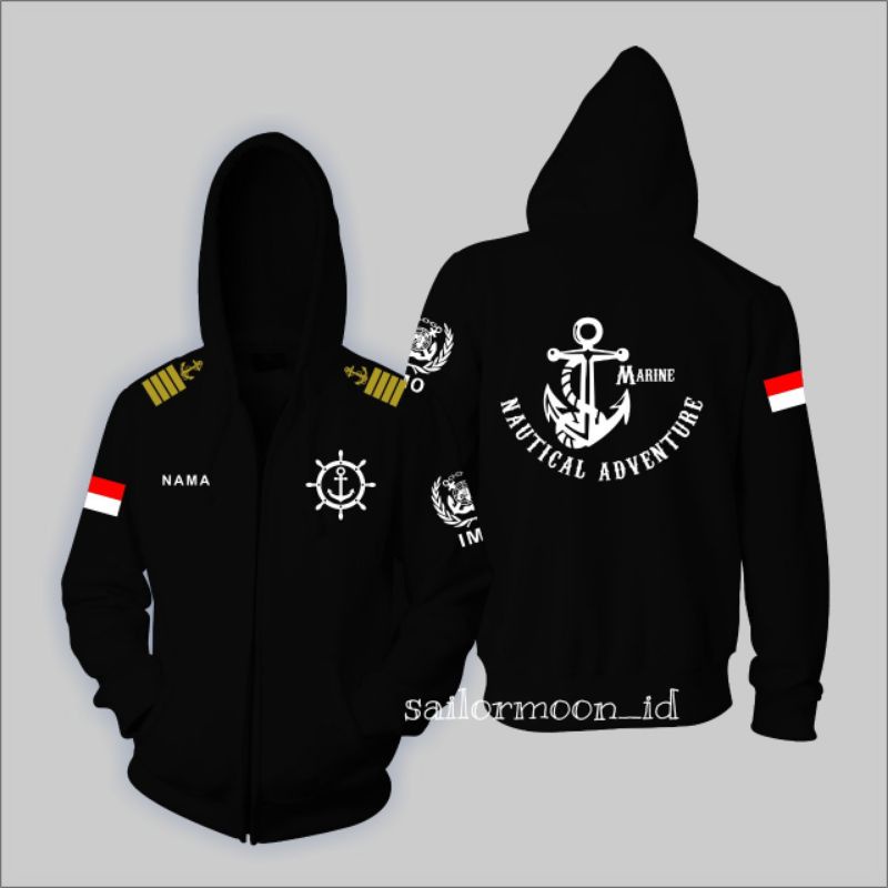 JAKET JANGKAR BEBAS DESIGN JAKET PELAUT INDONESIA JAKET PERWIRA PELAYARAN JAKET NAUTICAL JAKET ENGIN