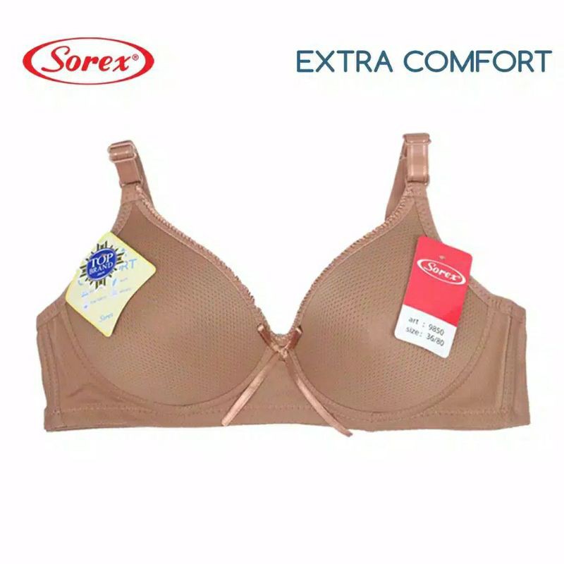 BH pori Bra Sorex 9850 tanpa kawat Extra comfort