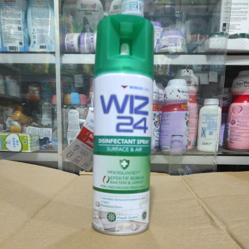 Wiz 24 Disinfectant Spray Surface & Air Fresh Scent 300ml