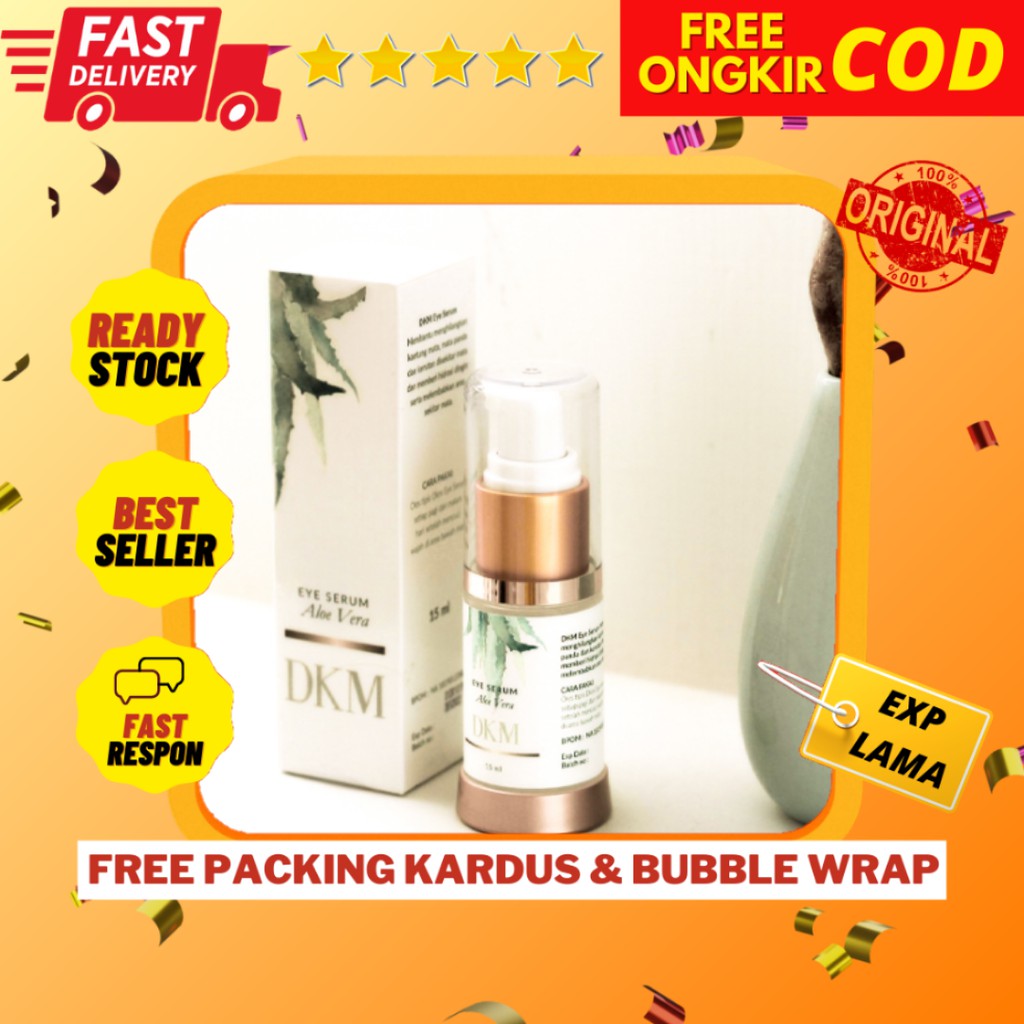 DKM Eye Serum Eye Lift Penghilang Kantong Mata Hitam Penghilang Mata Panda dan Kerutan Permanen BPOM