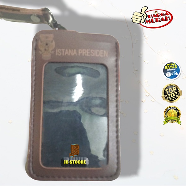 

Tempat Id Card Kulit Gantung Kalung / Id Card Holder Kalung Kulit / Name Tag Holder tali kulit