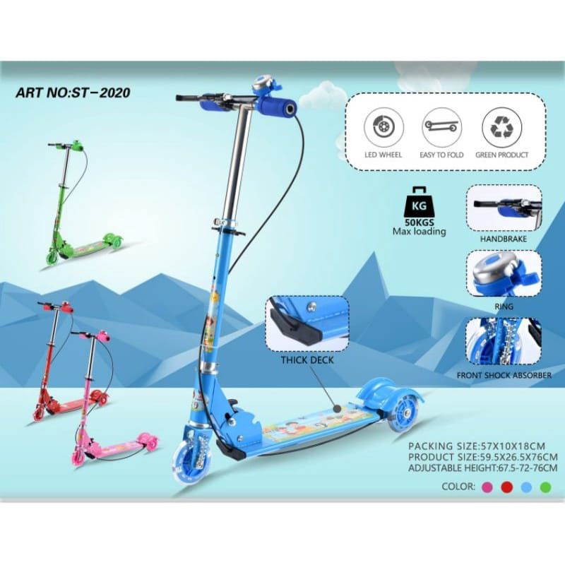 Scooter / Otoped / Skuter Anak Exotic ST 2020Real Picture 100%Scooter AnakBerat Maksimal 50KgSemua L