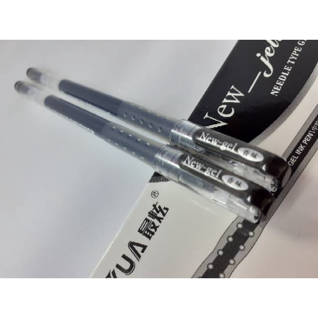 1 Lusin Gel Ink Pen - Ballpoint Zuixua HY 1020 New Jell 0.4mm