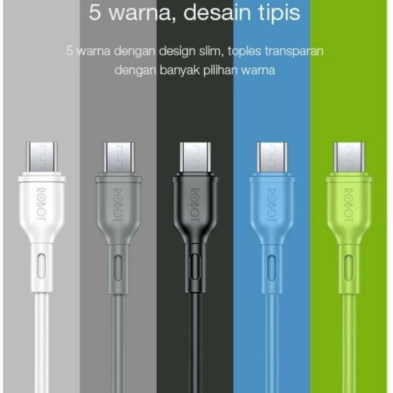 Kabel Data Robot RBM100S Kabel Data Micro USB Original