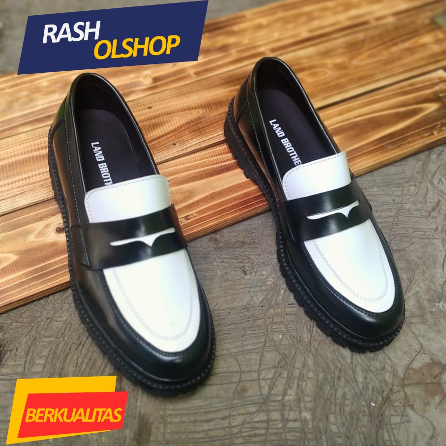 Sepatu Loafer Pria Terbaru Penny Loafers Indian Slip On Hitam