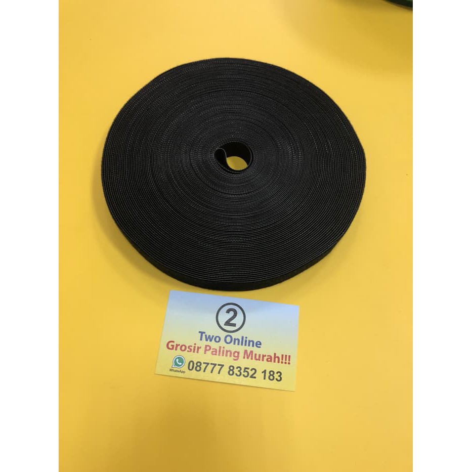 

Murah Velcro Magic Tape Kabel 25 Meter Lebar 2CM [Black] Termurah