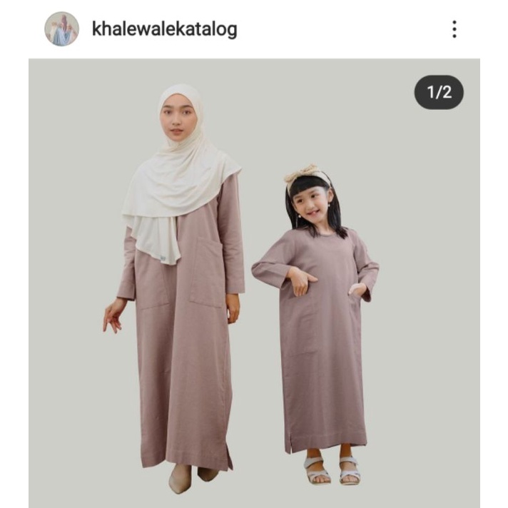 BASIC LINEN DRESS BY KHALEWALE