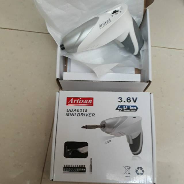 Artisan cordless screw driver   lion 3.6 V- 1500mAH