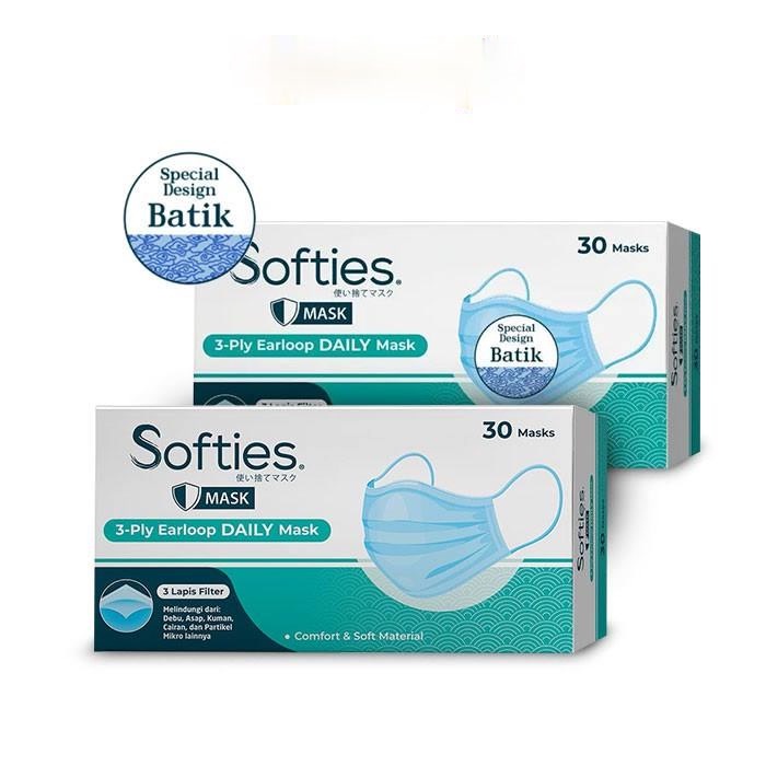 SOFTIES MASKER DAILY 30'S/ MASKER 3 PLY PREMIUM