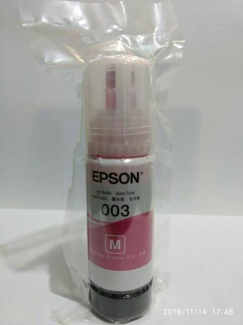 Tinta 003 Original Printer L1110 L1210 L3110 L3210 L3150 L3250 L5190 L5290 Loseepack 65ml (Tanpa Kemasan&amp;dus)