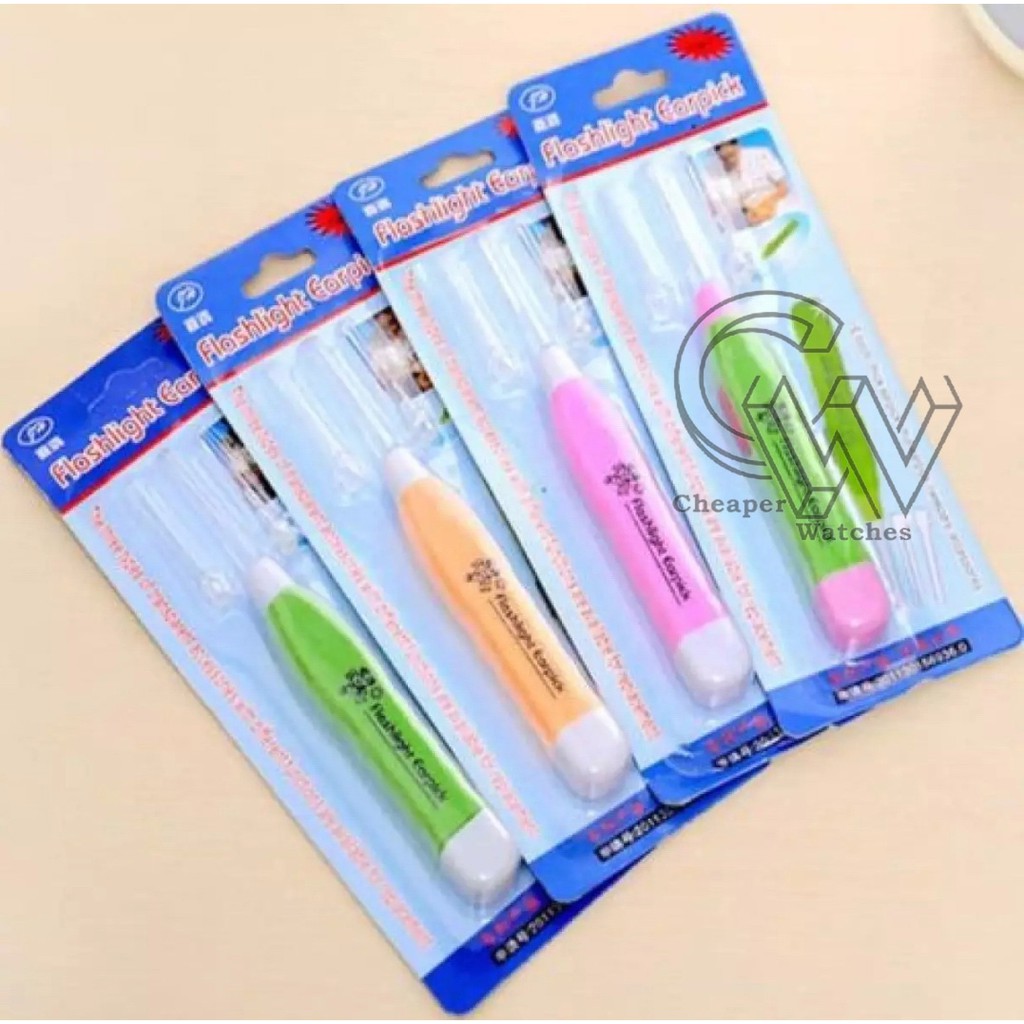 Cheaper-Pembersih Telinga Korek Kuping LED Earpick Flashlight Senter 3 in 1